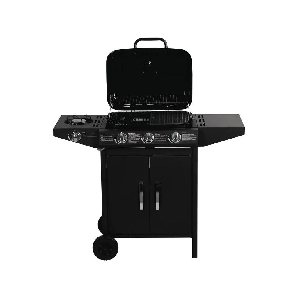 Barbacoa A Gas  "festa 4" - 4 Quemadores (1 Lateral) - 10.5kw - Negro