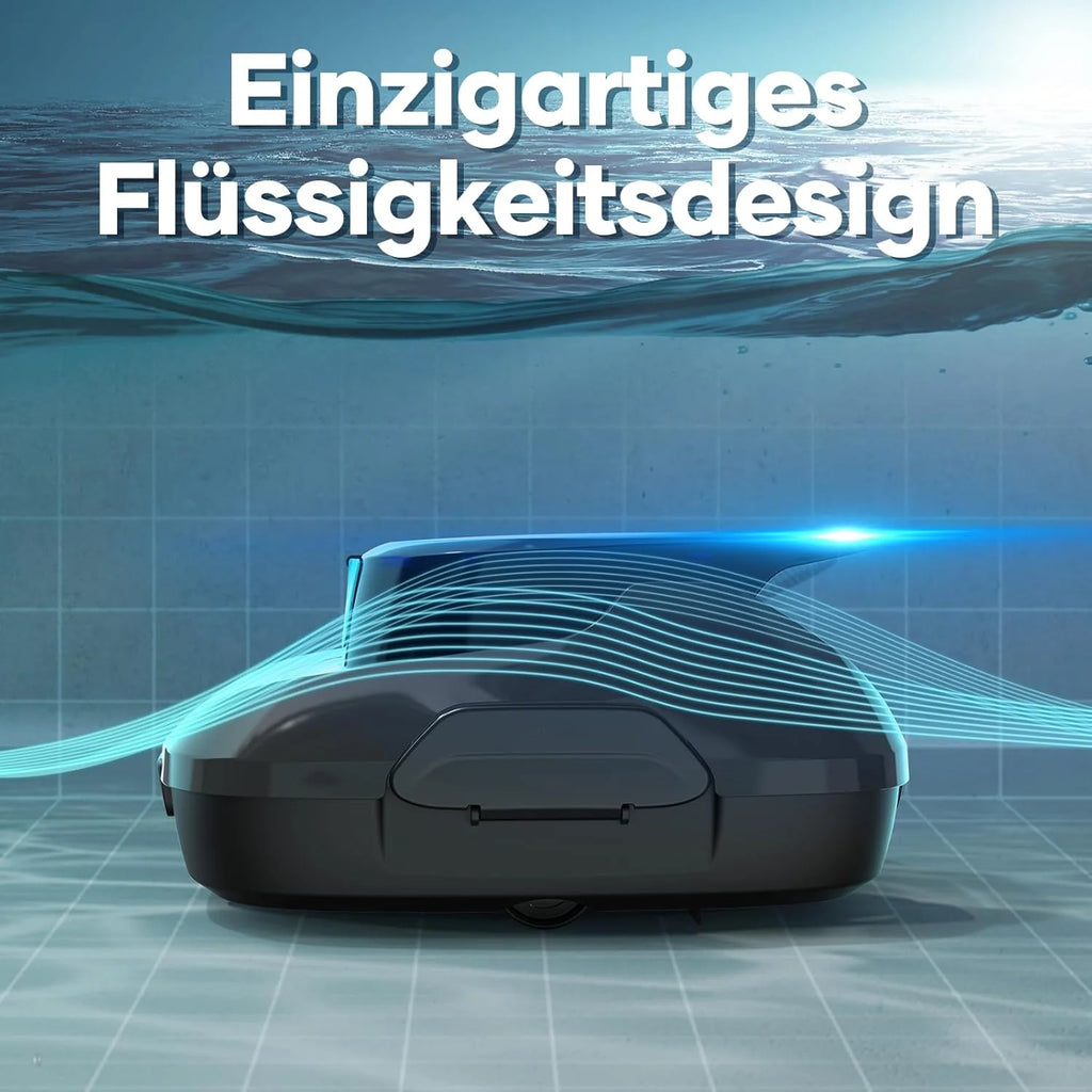 AIPER Robot de Piscina, Aspirador de Piscina inalámbrico a batería, Tiempo de Limpieza 90 Minutos, Limpieza automática con función de autoaparcamiento