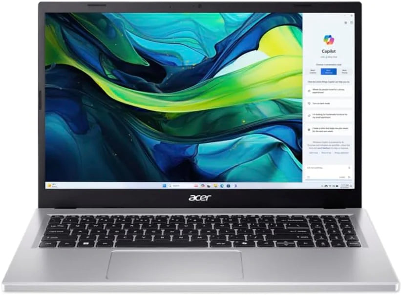 acer Aspire Go 15 - Ordenador Portátil 15,6" (Intel Core i7 13620H, 16 GB RAM DDR5, 1024 GB SSD, Windows 11 Home, Intel UHD Graphics) Color Plata, Teclado QWERTY Español con Teclado númerico