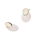 Pendientes y sortija cuarzo rosa