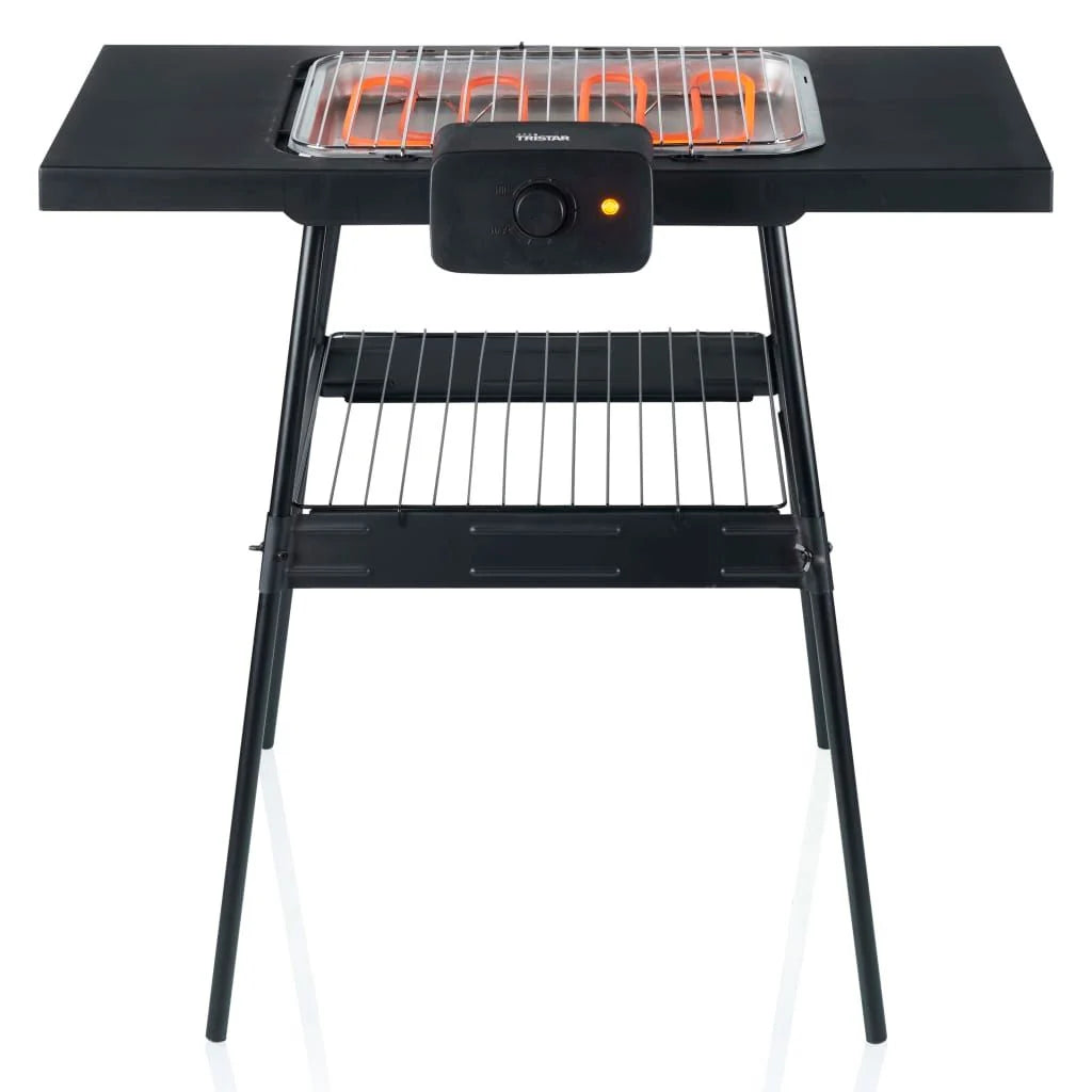 Barbacoa Eléctrica Con Soporte Bq-2870 Negra 2000 W Tristar