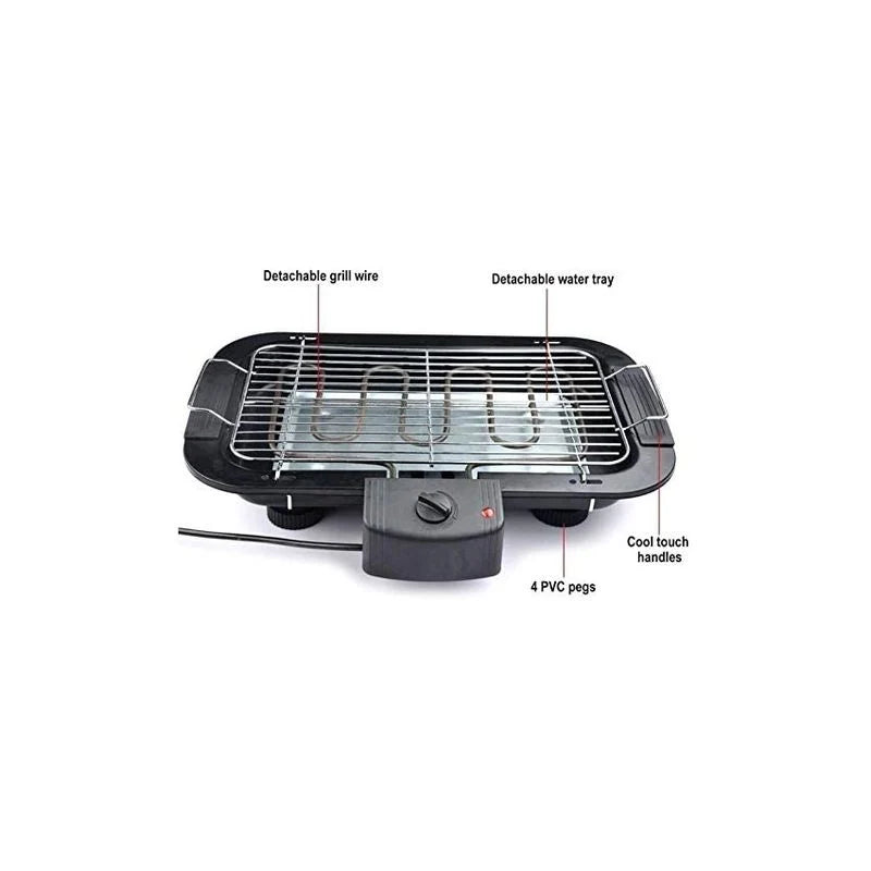 Barbacoa Eléctrica Bbq Grill Parrilla Plancha De Asar Para Cocina Camping Bg-7001