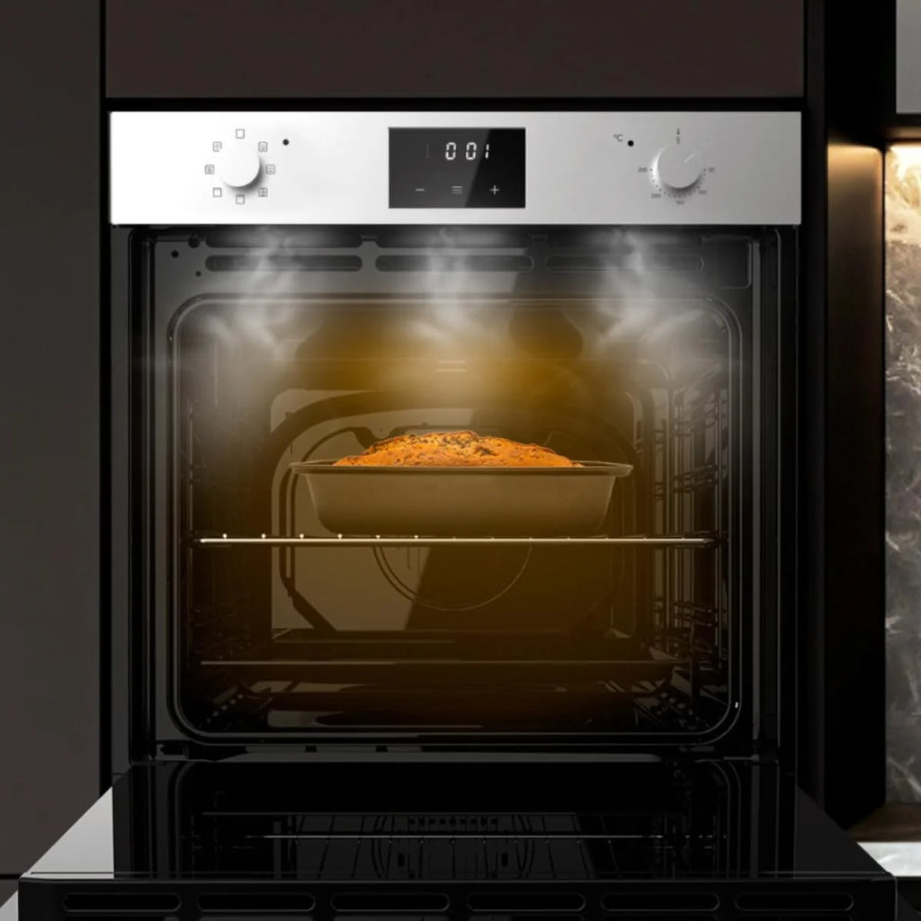 Cecotec Horno Integrable Multifunción 70L Bolero Hexa M226001 Line A. 2800W, 7 Funciones, Display, Steam Base XXL, Steam Assist, Steam EasyClean, Cooling Fan, Modo Eco, Modo Convección, Modo Grill