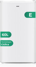 Svan Congelador Vertical Blanco SCV85502E. Capacidad 60 Litros, Puerta Reversible, Bajo nivel Sonoro, Eficiencia Energética Clase E