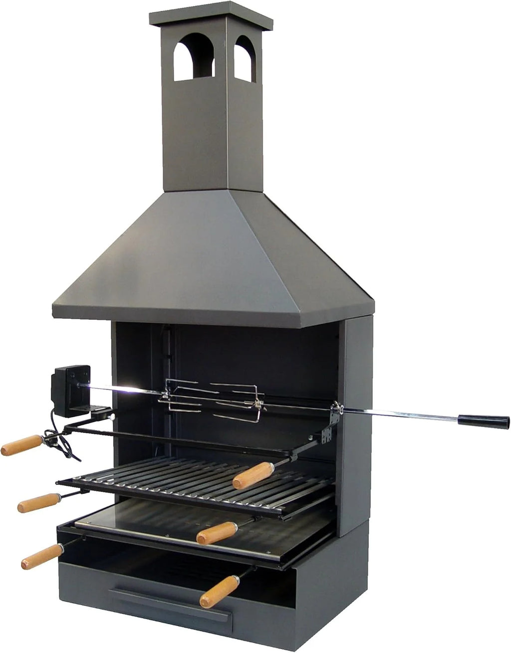 Imex El Zorro 71557 - Cajón Chimenea c/Parrilla, Plancha y Kit 72x40x135 cms.