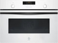 Balay - Horno compacto, 45 cm, Aire Caliente 3D, Aqualisis, Raíles Flex, Cristal blanco, 3CB5159B3