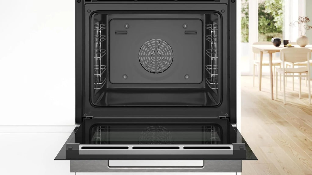Bosch - Horno Multifunción con Vapor Añadido, 60 cm, Serie 8, Electrónica TFT TouchControl Plus, AirFry, Home Connect, Negro, HRG7361B1