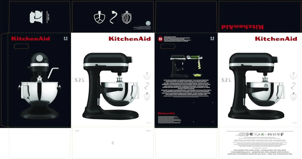 KitchenAid Heavy DUTY planeta z podnoszoną miską 5,2 l - czarny matowy 5 KSM55SXXEBM