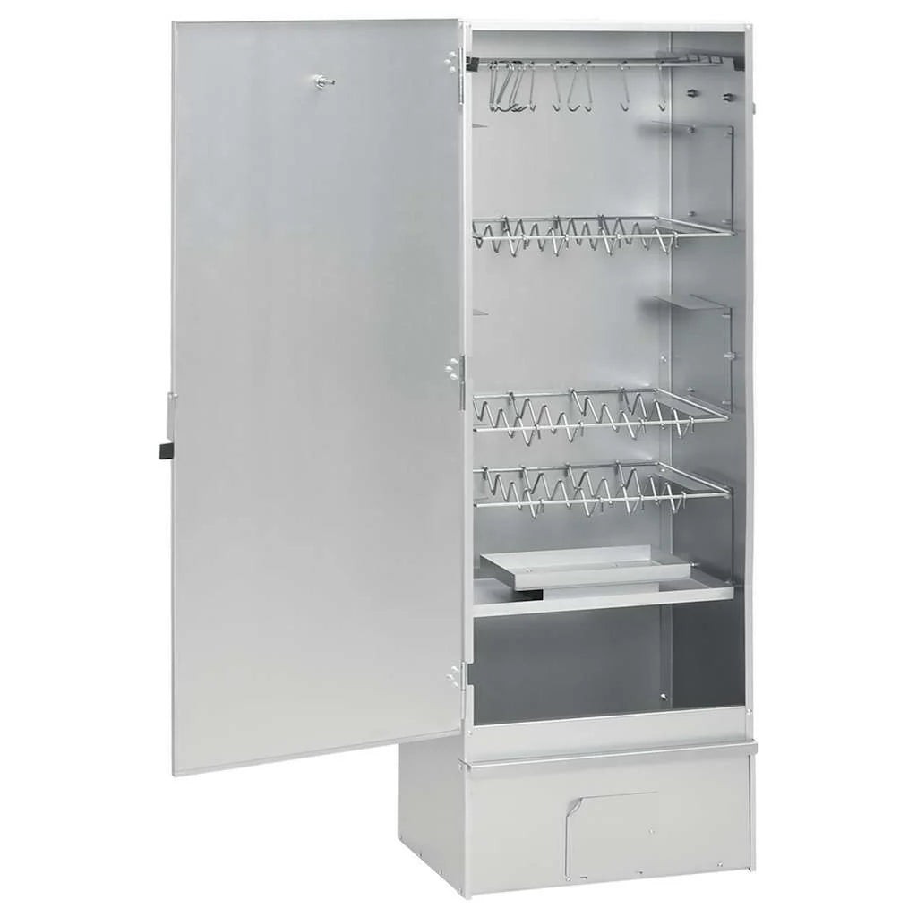 Horno Ahumador De Barbacoa Con Mesa Acero Galvanizado Vidaxl