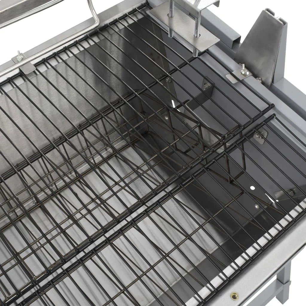 Asador Barbacoa De Hierro Y Acero Inoxidable Vidaxl