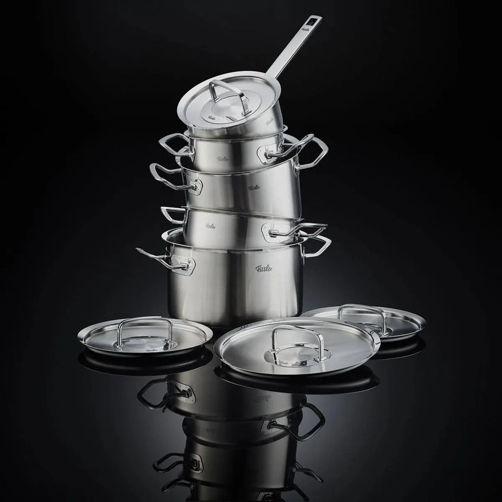 Fissler Original-Profi Zestaw Garnków z Rondlem, 18/10 Steel, Srebrny, 5 sztuk