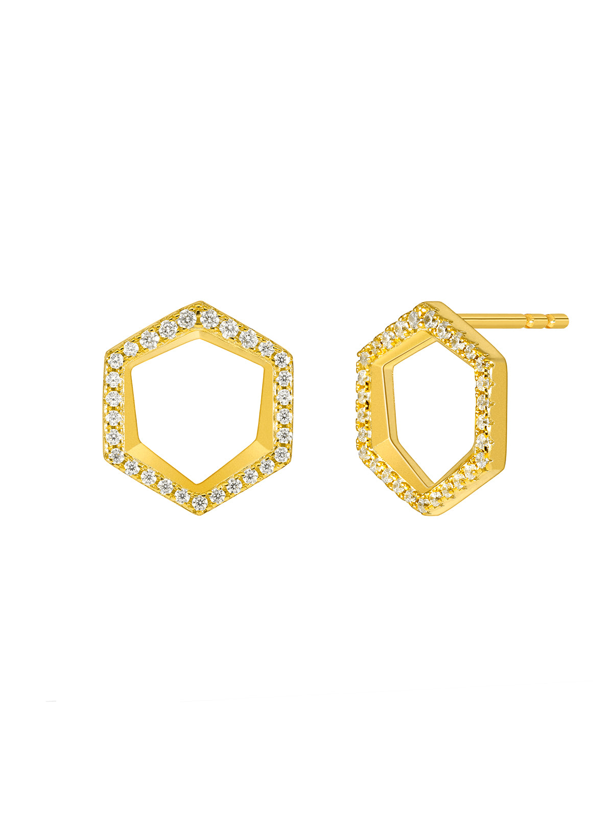 Collar Hexagonal plata