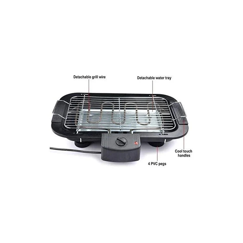 Barbacoa Eléctrica Bbq Grill Parrilla Plancha De Asar Para Cocina Camping Bg-7001