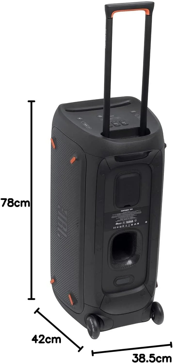 Jbl Partybox 110 JBLPARTYBOX110EU Głośnik Bluetooth, Czarny, ‎24 x 69 x 2,5 cm