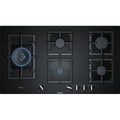 Placa de Gas Bosch PPS9A6B90 Serie 6 – 90 cm de Vidrio Templado Negro