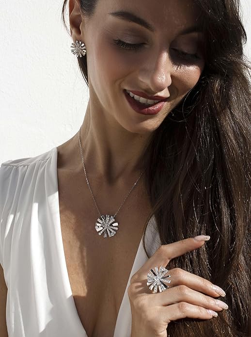Sortija plata con circonitas