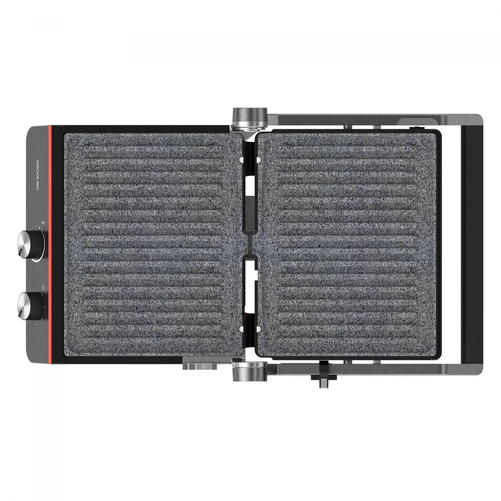 Barbacoa Eléctrica Cecotec Rock’nGrill Blaze Neon, 2200 W - Negro