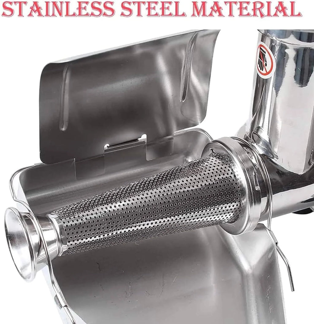 Fresadora de tomate comercial, alimentos de acero inoxidable de 450 W, máquina for hacer salsa prensada, máquina exprimidora de salsa de tomate for salsa de fresa y arándano