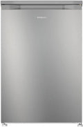 INFINITON CV-A85I - Congelador vertical, 80 Litros, 85 cm, 3 cajones, Control de temperatura, Puerta reversible, Regulación en Altura, E, Inox