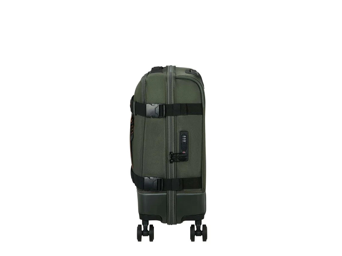 Mala De Cabina Interior Pista 55cm 4 Rodas Caqui Escuro 41.5 l American Tourister