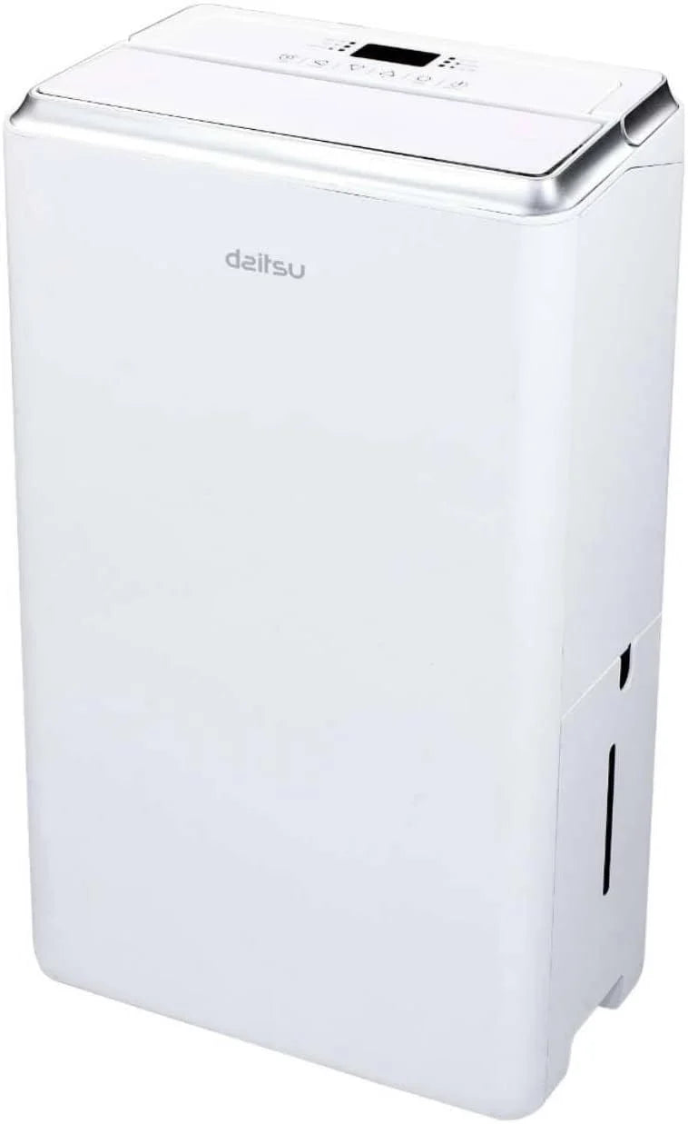 Daitsu - Deshumidificador | Alta Capacidad de 20L/día | Control de Humedad Ajustable | Drenaje Continuo | Descongelación Automática | Eficiencia Energética Clase A