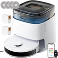 Lefant M3 Robot Aspirador y Friegasuelos con Base de Autovaciado, Navegación Láser dToF, Mapeo Inteligente, Evitación Obstáculos PSD 190°, 12000Pa, Autonomía 220mins, WiFi/Alexa/APP/i Watch, 2,4G & 5G