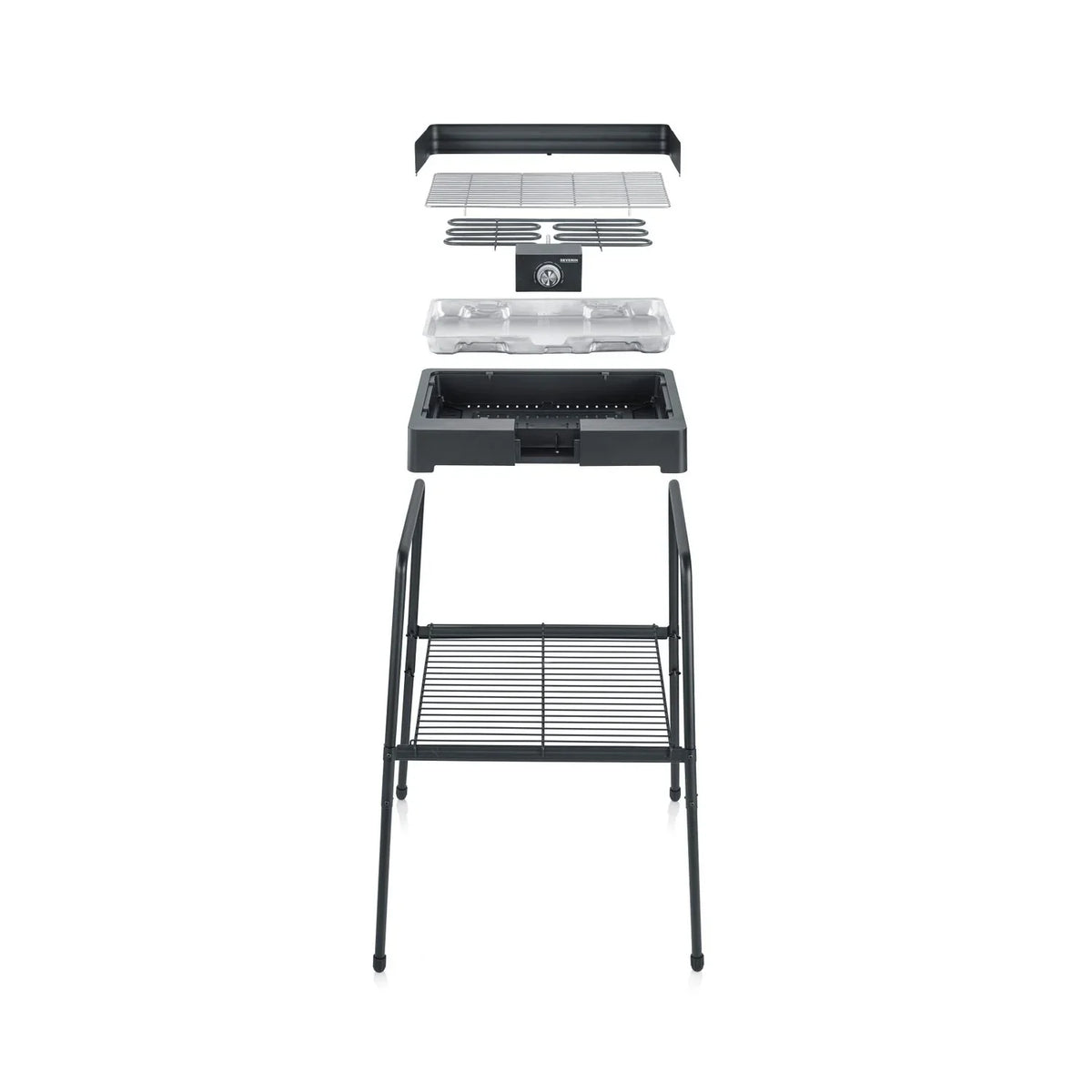 Barbacoa Con Patas Negro 2200 W Pg 8566 Severin