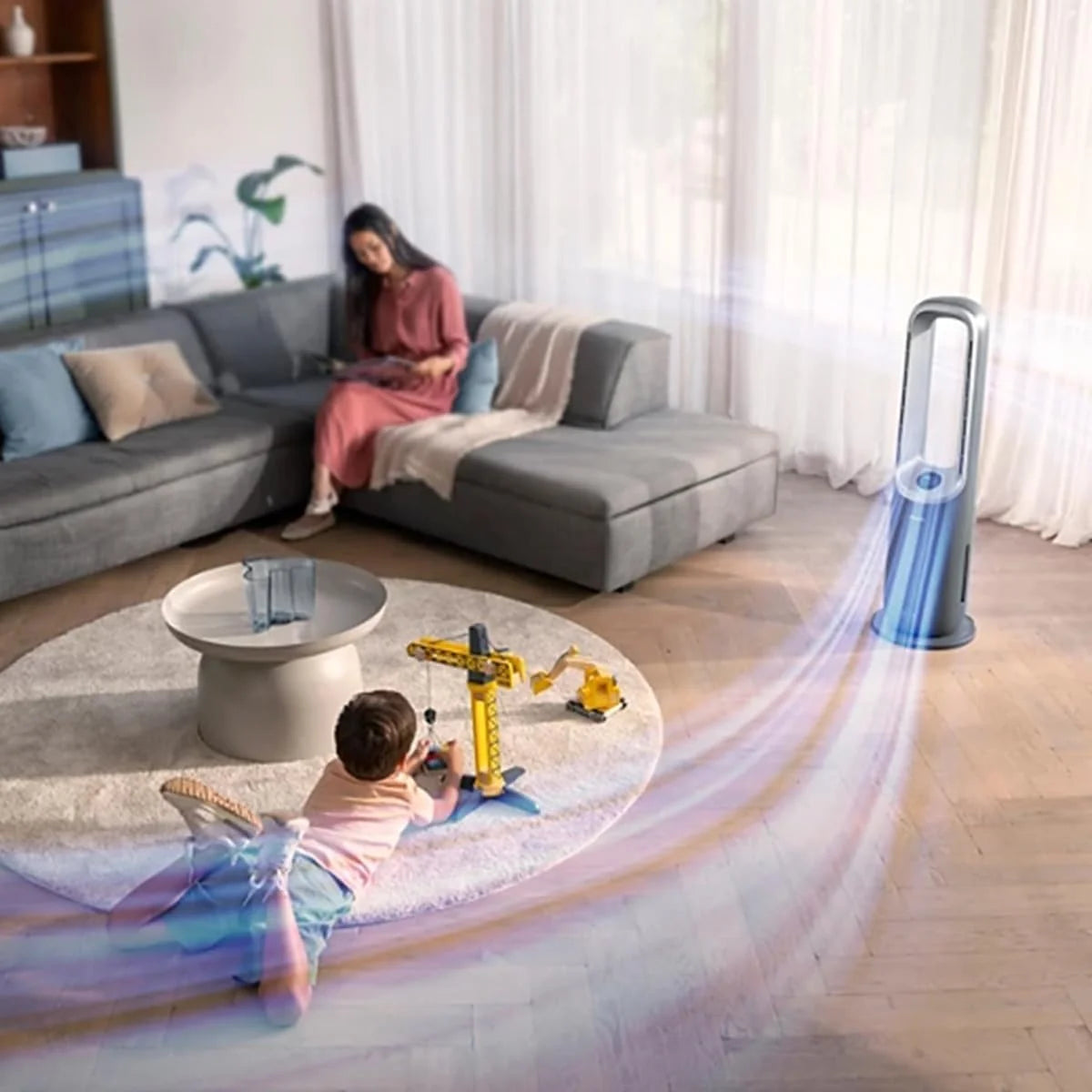 Philips 2-w-1 oczyszczacz i nawilżacz powietrza z serii 3000, 131 m², filtr NanoProtect HEPA i filtr z aktywnym węglem usuwa 99,97% wszystkich, niewidocznych cząstek, Kolor Biały (AC3737/10)
