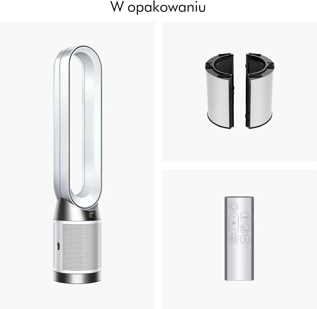 Dyson Purifier Cool PC1 chłodzący oczyszczacz powietrza o dużej mocy (Biały/Biały)
