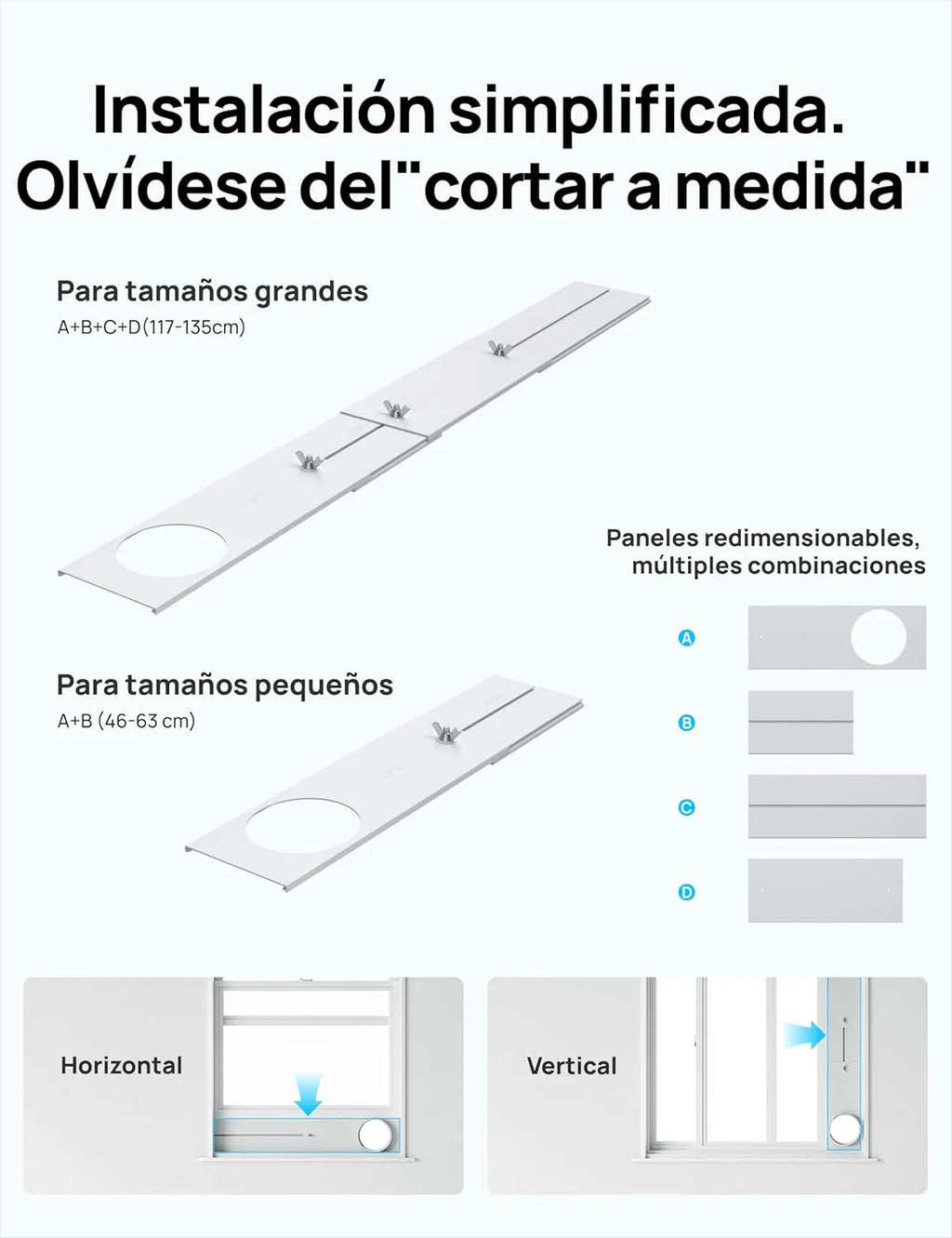 DREO Aire Acondicionado Portátil de 10000 BTU para Habitación, Refrigeración sin Drenaje, Silencioso, Control por Aplicación/Voz, Temporizador de 24 Horas, con Ventilador y Deshumidificador