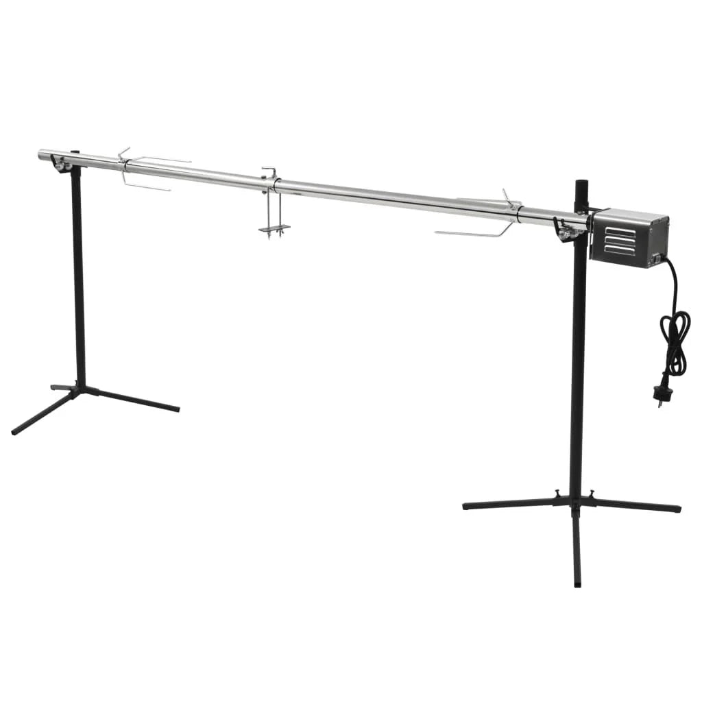 Barbacoa Grill Automática Motor Acero Inoxidable 207x45x81 Cm Vidaxl