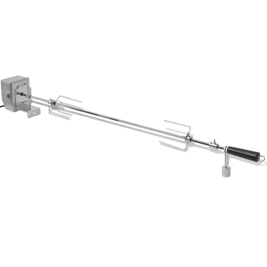 Espetón Para Asados/barbacoa Con Motor Profesional Acero 1200 Mm Vidaxl