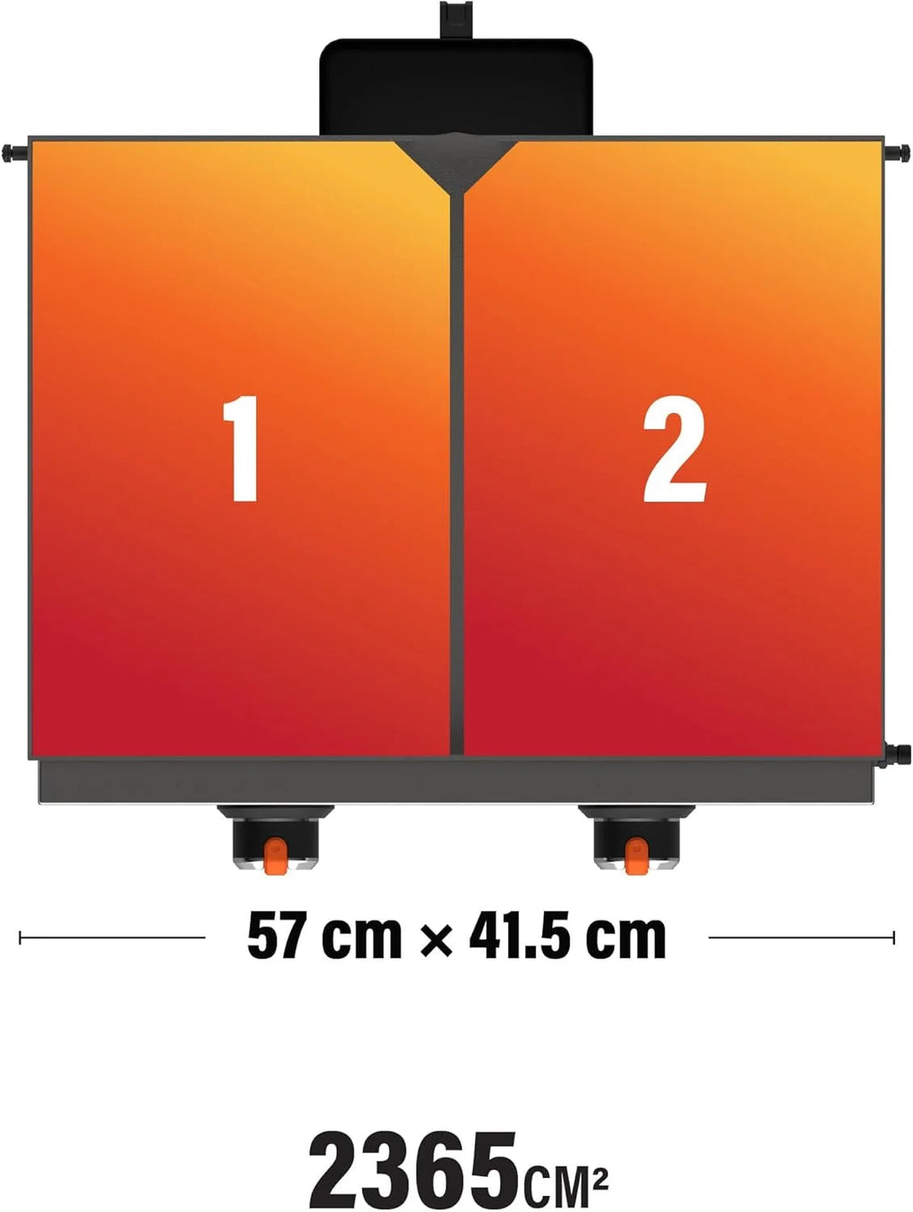 Plancha stołowa 22" (56 cm) z pokrywą, frontem ze stali nierdzewnej