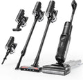 Tineco Floor ONE S7 Stretch Ultra Bezprzewodowy Odkurzacze na sucho i mokro, zapobiegająca splątaniu 180°, czas pracy 50 minut, samooczyszczanie Flashdry 85℃, dwustronne czyszczenie krawędzi