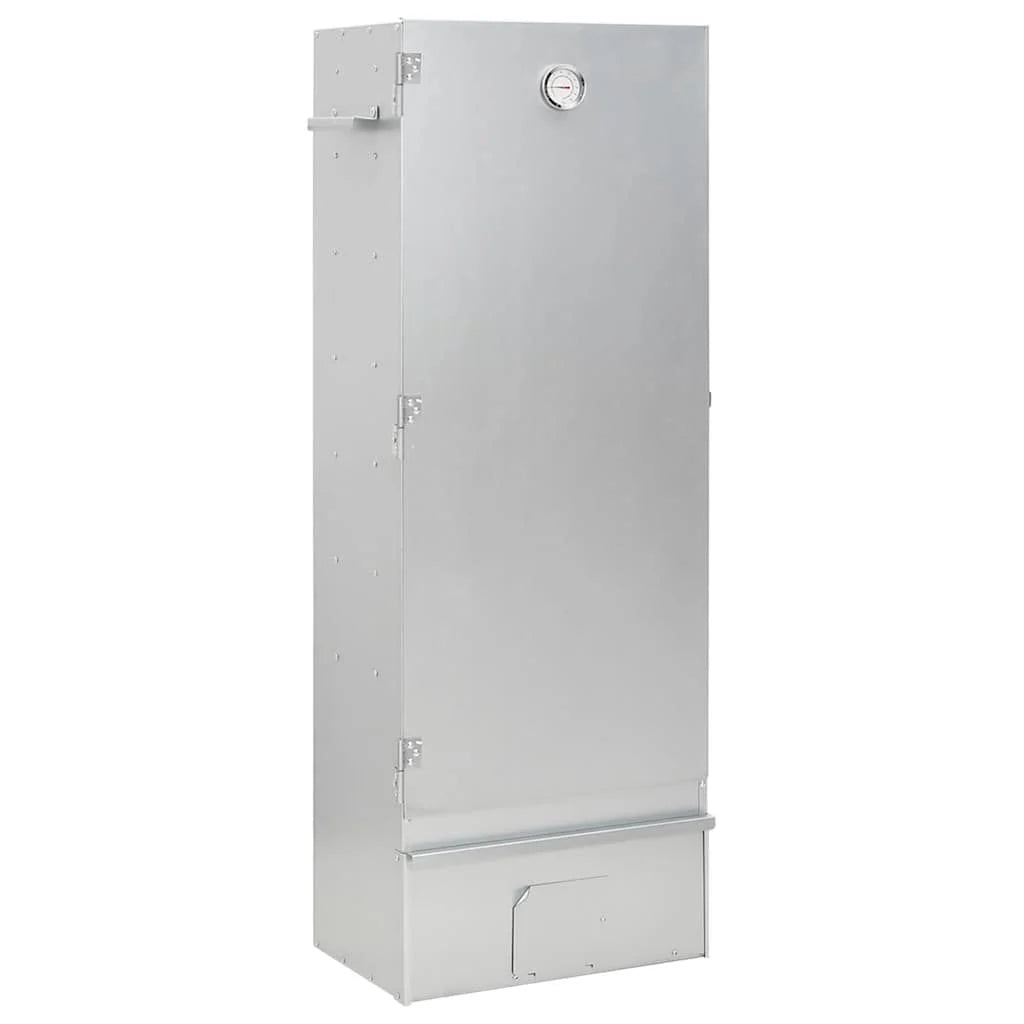 Horno Ahumador De Barbacoa Con Mesa Acero Galvanizado Vidaxl