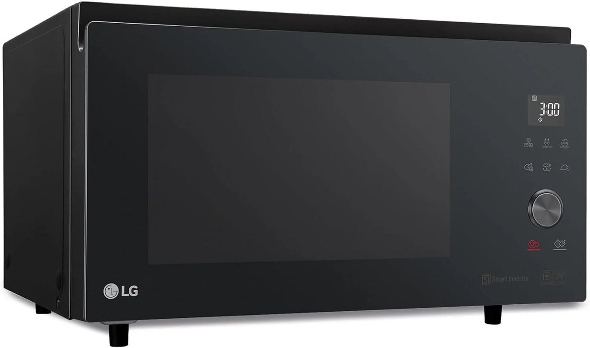 LG MJ3965BPS – Microwave Oven, 4 in 1, with Digital Display, 39 Litres and 1100 W, Smart Inverter and EasyClean Function, Faster Cooking, Keeps Flavor, Black
