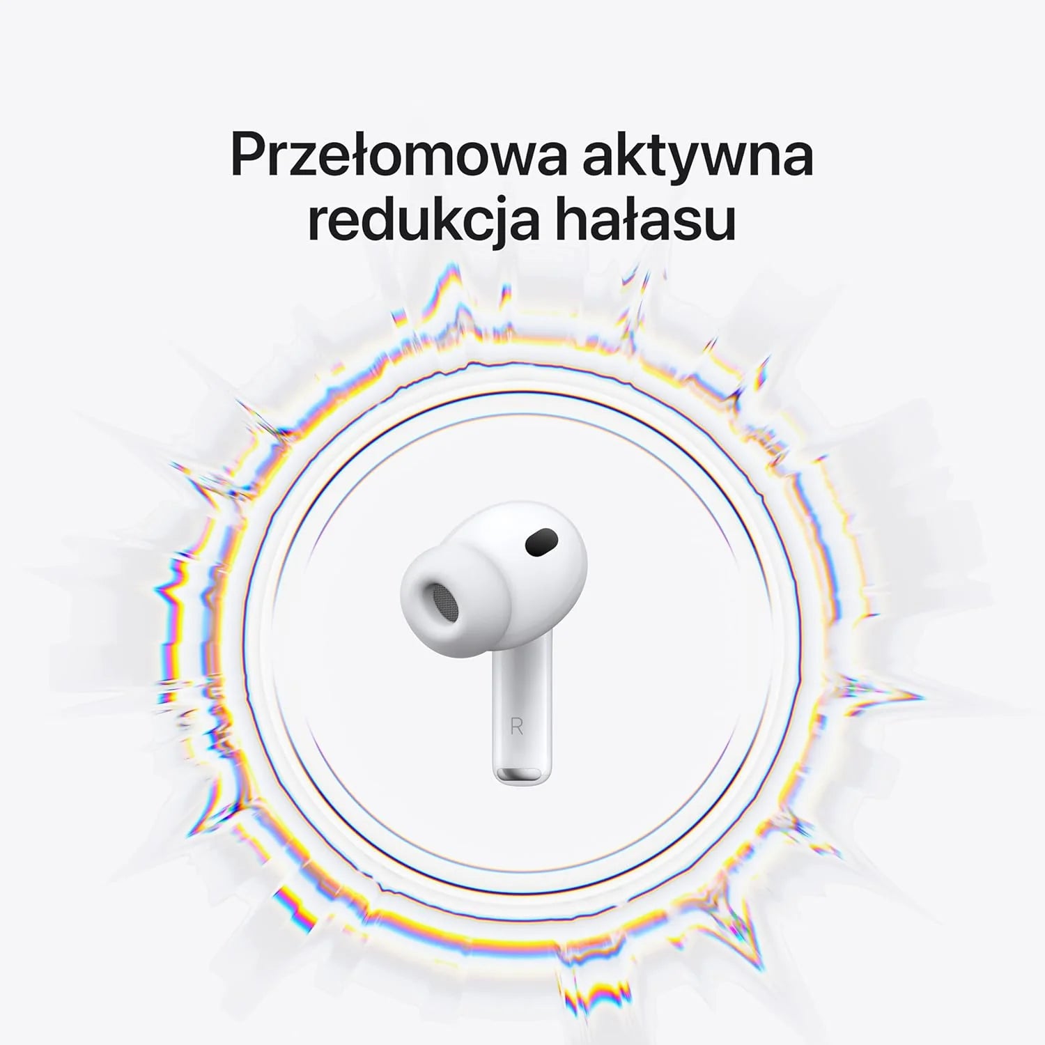 Apple AirPods Pro 3 Bezprzewodowe słuchawki, aktywna redukcja hałasu, pomiary tętna, funkcja aparatu słuchowego, Bluetooth, dźwięk przestrzenny, Hi-Fi, ładowanie przez USB-C