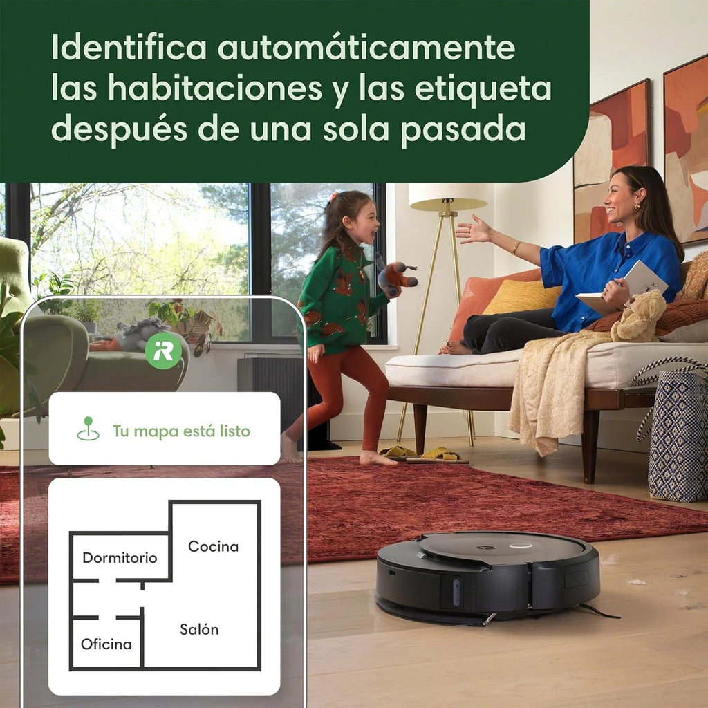 iRobot Roomba Combo 10 MAX + Base AutoWash, Robot Aspirador y friegasuelos, Multifuncional autolimpiable, rellena el depósito Agua, Lava&Seca mopa, autovaciado, mopa retráctil, Evita obstáculos, App