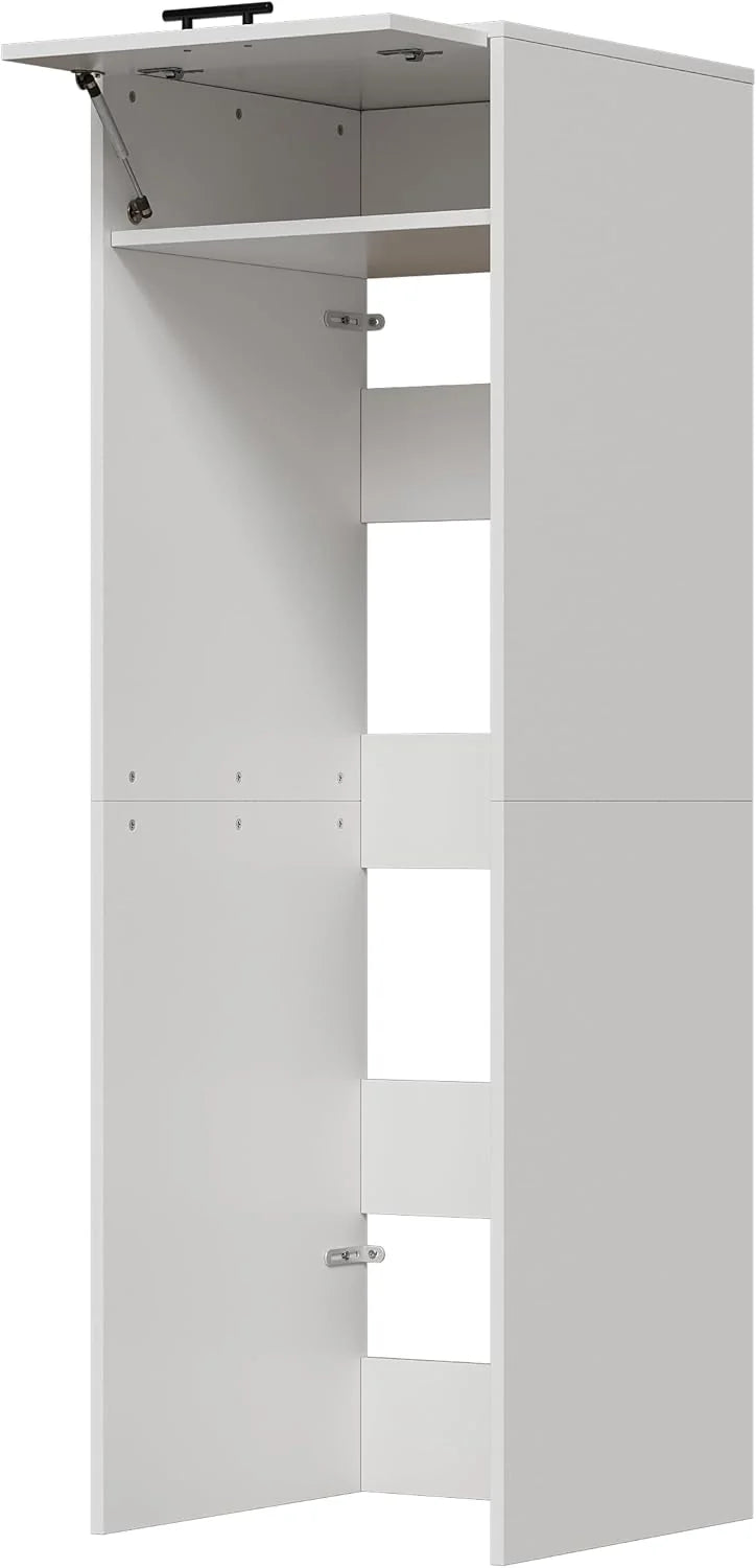MSFE Armario para Secadora y Lavadora,Mueble Lavadora con Espacio de Almacenamiento,Estantería Organizador de Baño,Estantería para Cuarto de Baño,200 * 65 * 65 CM,Enviado en 2 Paquetes