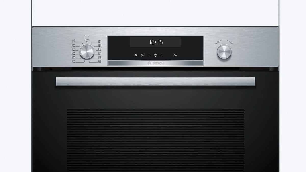 Bosch - Horno multifunción pirolítico, 60 cm. de ancho, Serie 6, Home Connect, 3D Hotair, Autolimpieza, Mandos ocultables, Nergo, HBG578ES7