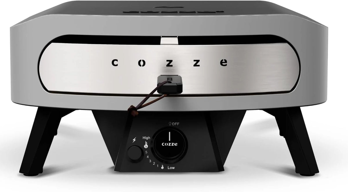 COZZE Gazowy piec do pizzy 17 cali – duży piec do pizzy na zewnątrz (50 mbar) – piekarnik do pizzy z regulatorem do pizzy rodzinnej