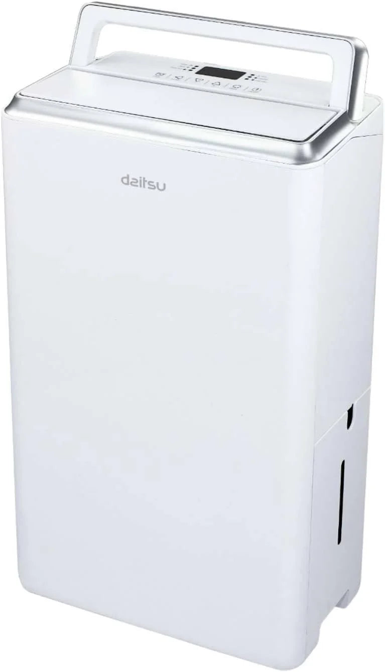 Daitsu - Deshumidificador | Alta Capacidad de 20L/día | Control de Humedad Ajustable | Drenaje Continuo | Descongelación Automática | Eficiencia Energética Clase A