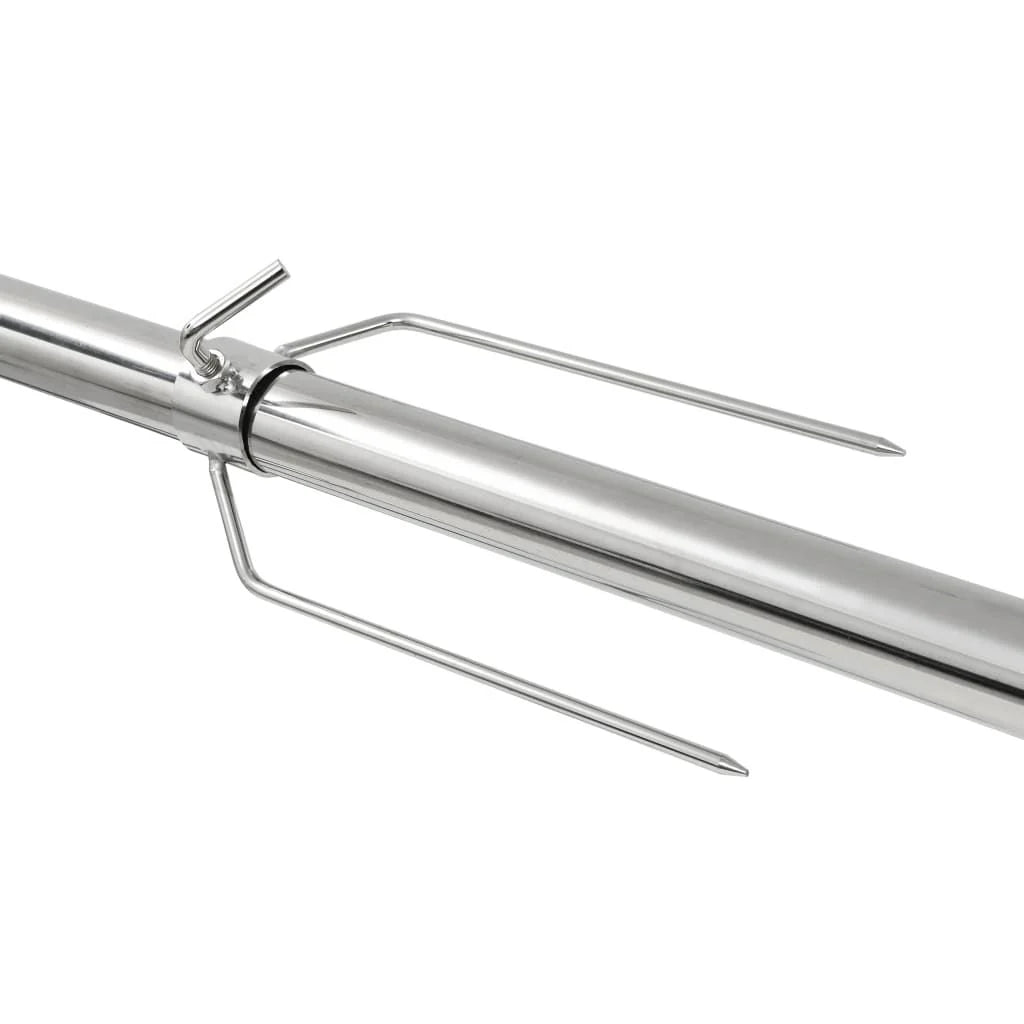 Barbacoa Grill Automática Motor Acero Inoxidable 207x45x81 Cm Vidaxl