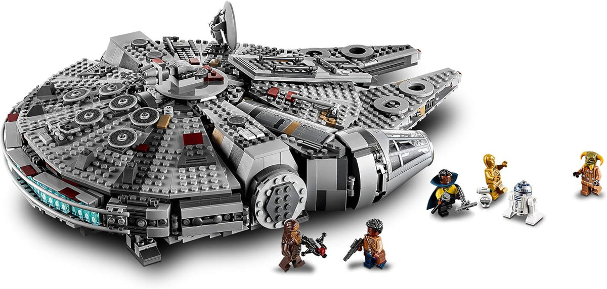 Star Wars: The Rise of Skywalker Millennium Falcon 75257 Starship Model Building Kit and Minifigures, New 2019 (1,351 Pieces)