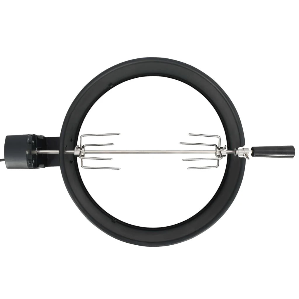 Kit De Anillo Asador De Barbacoa Negro 47 Cm Vidaxl