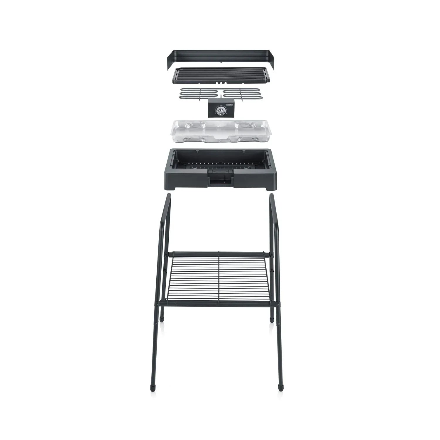 Barbacoa Con Patas Con Parrilla Acanalada 2200 W Pg 8568 Severin