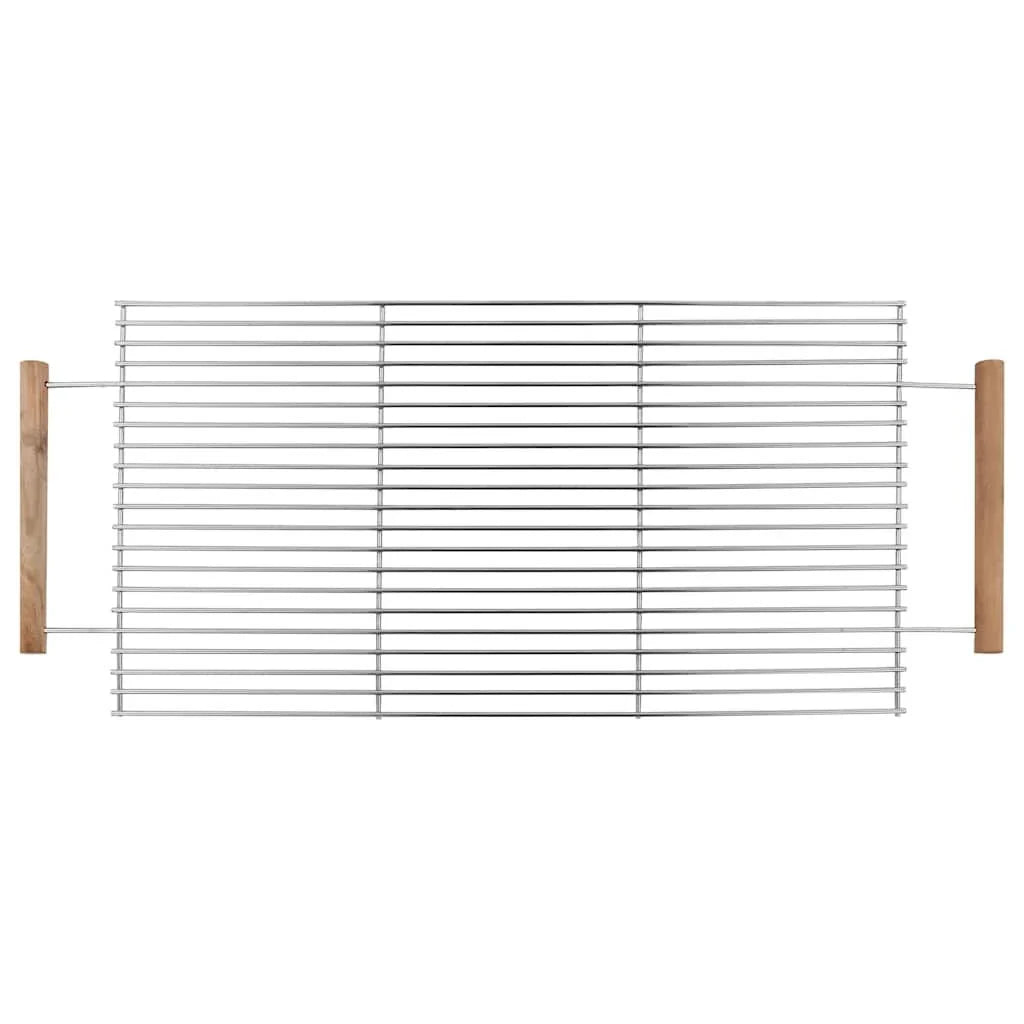 Barbacoa De Carbón Portátil Xxl Acero Inoxidable Con 2 Estantes Vidaxl
