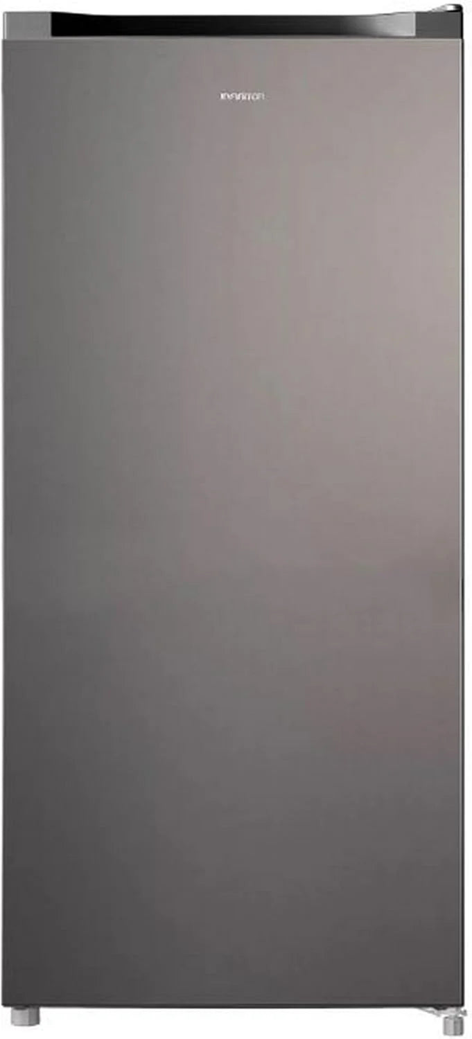INFINITON Congelador Vertical CV-140L25XEQ, 145 Litros, E, Función Fast Freezing, Congelador 4****, cajón Flap, Tirador integrado, Puerta reversible, Inox