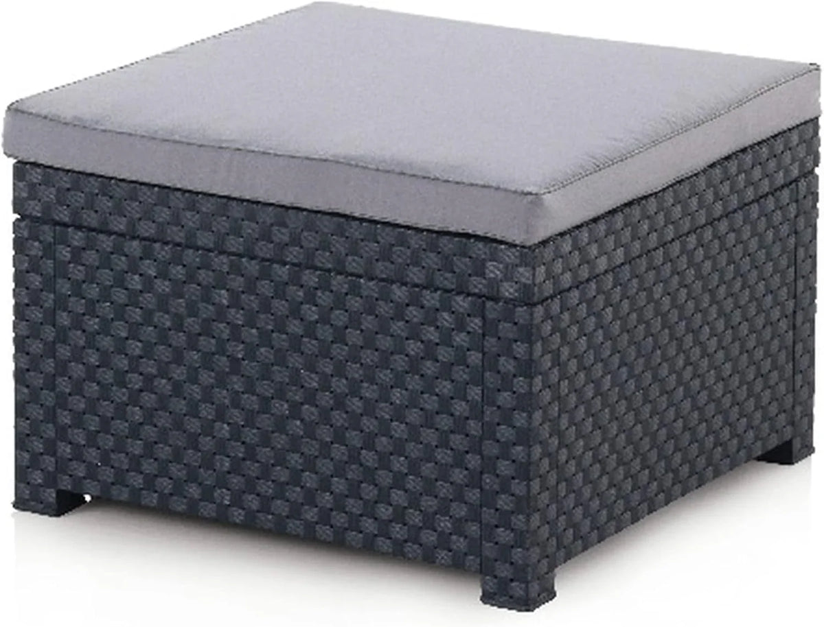 SP Berner - Shaf - Manhattan | Outdoor Living Room Furniture Set - 5 Seater Outdoor Garden Furniture Set | Made in Spain with Recycled Materials - Graphite Colour