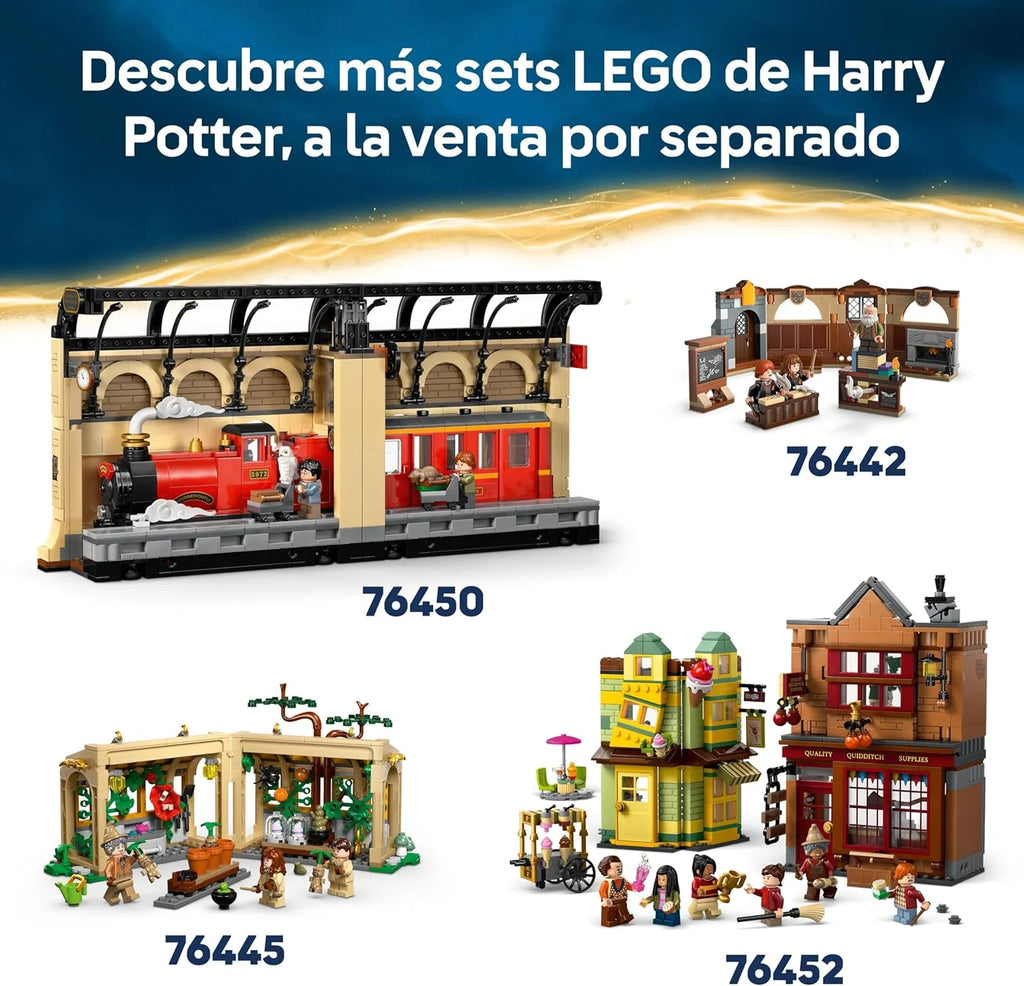 Harry Potter Castillo de Hogwarts: Torre Central - Castillo de Juguete con Cuarto de Llaves Voladoras y Ajedrez Mágico - 12 Minifiguras - Regalo para Niñas y Niños de 10+ Años 76454